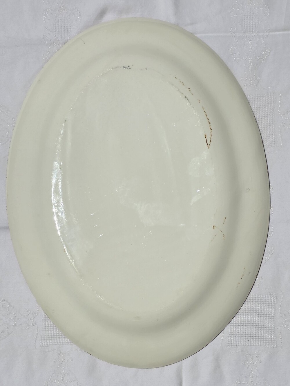 Vintage Blue Ridge Turkey with Acorns 17” Hand Painted Platter - Picture 6 of 6